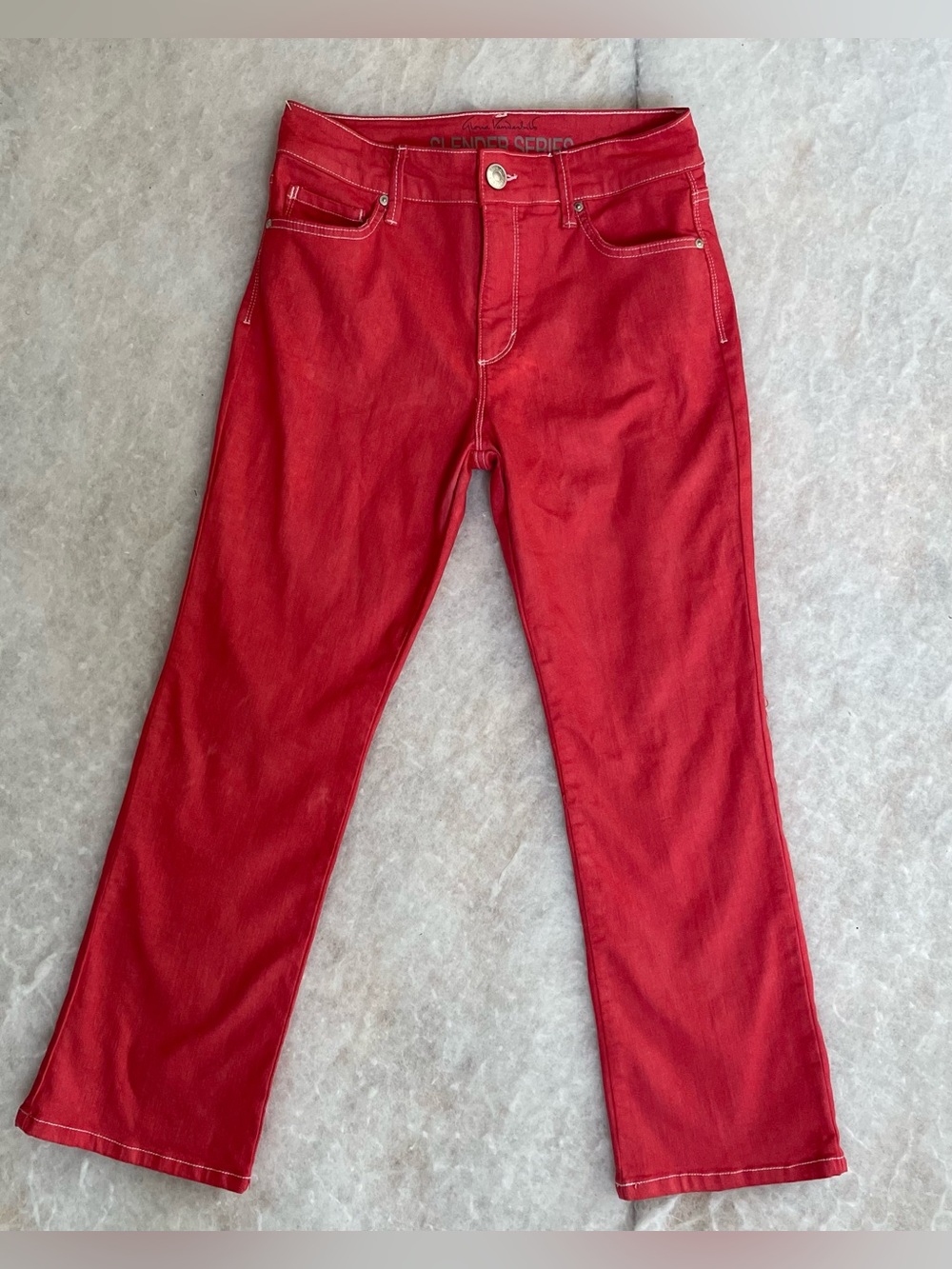 Gloria Vanderbilt Slenders Jeans With Contrast Stitching (SKU552)